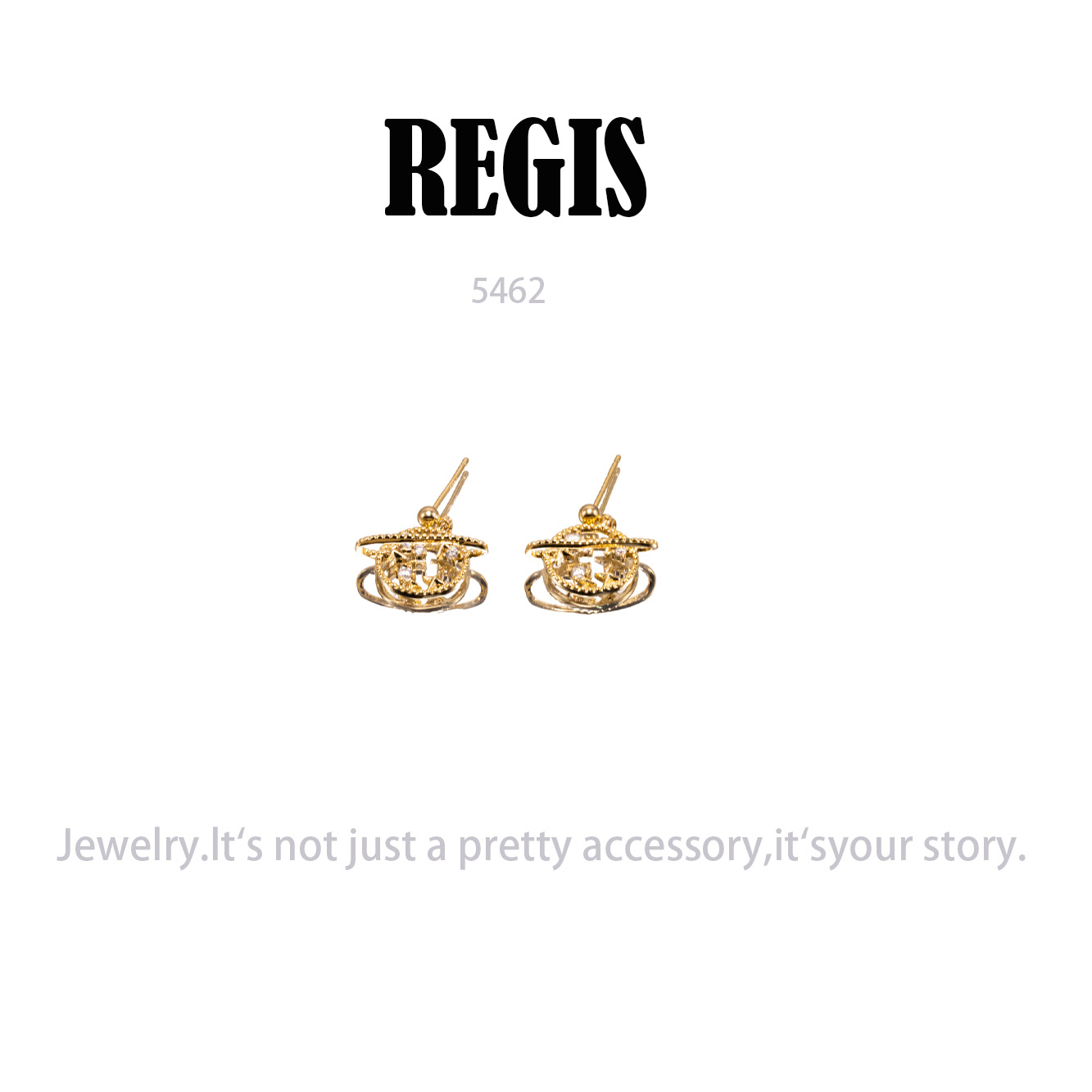 镀K金  REGIS  耳饰~5462