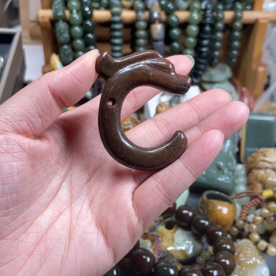 【闪购商品】岫岩河磨玉（透闪石质玉）挂件未镶嵌