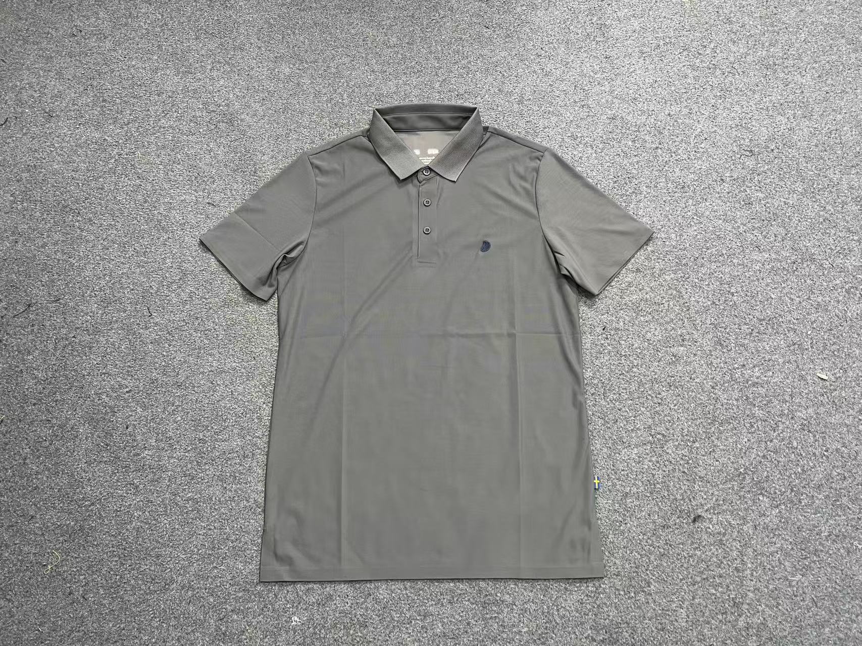 男士夏季高端户外压胶轻薄冰感翻领短袖Polo衫休闲时尚