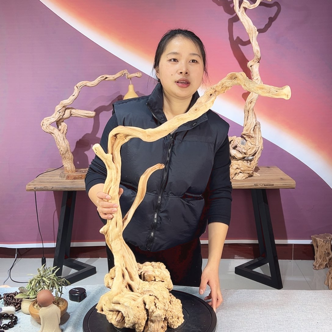 姜****木天然杜鹃根艺摆件