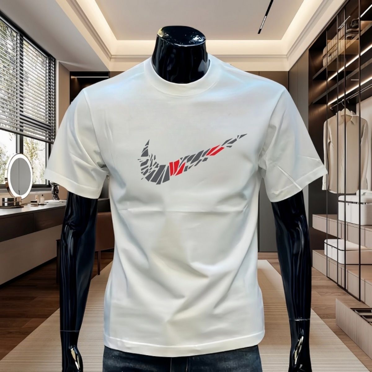 【一折粉丝福利】夏季潮牌男女同款百搭圆领T恤