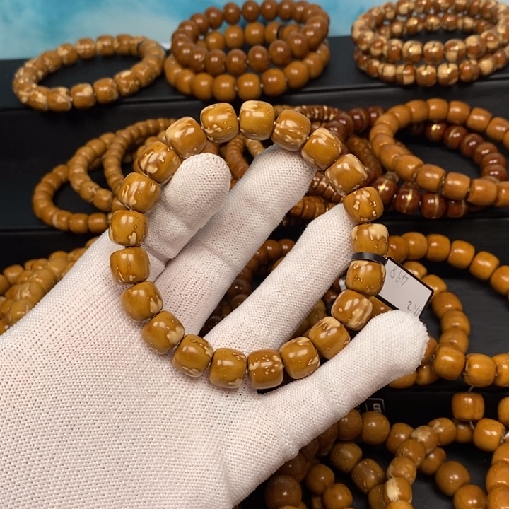 紫金鼠手串实心花皮老型尺寸11+