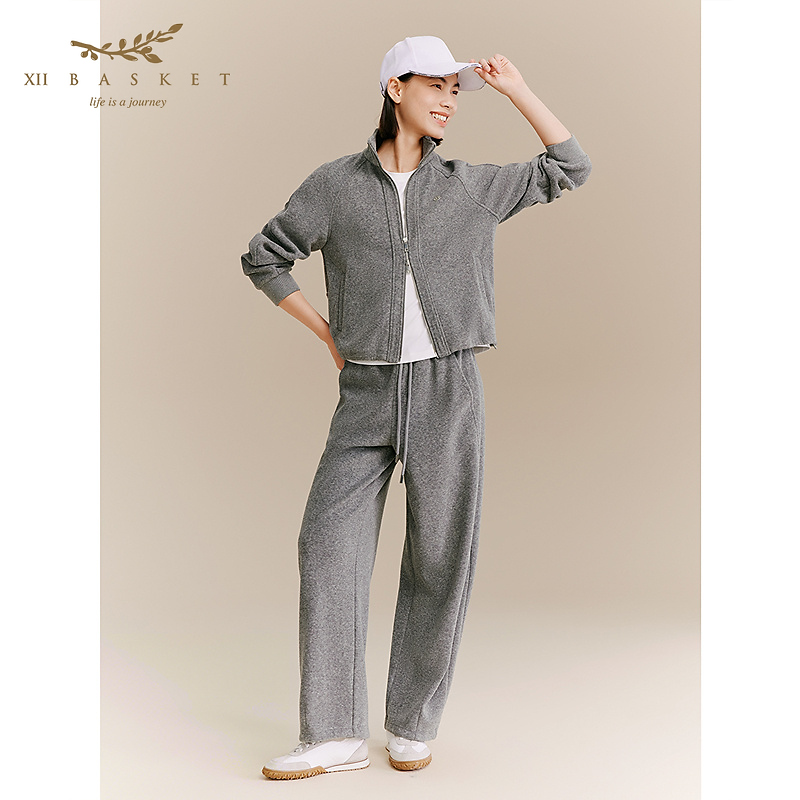 XII BASKET十二篮商场同款25冬新款舒适百搭通勤裤子7C35520050
