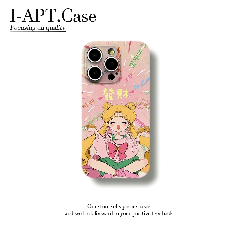 托金币美少女发财菲林软壳适用iPhone苹果16手机壳华为oppo小米vi
