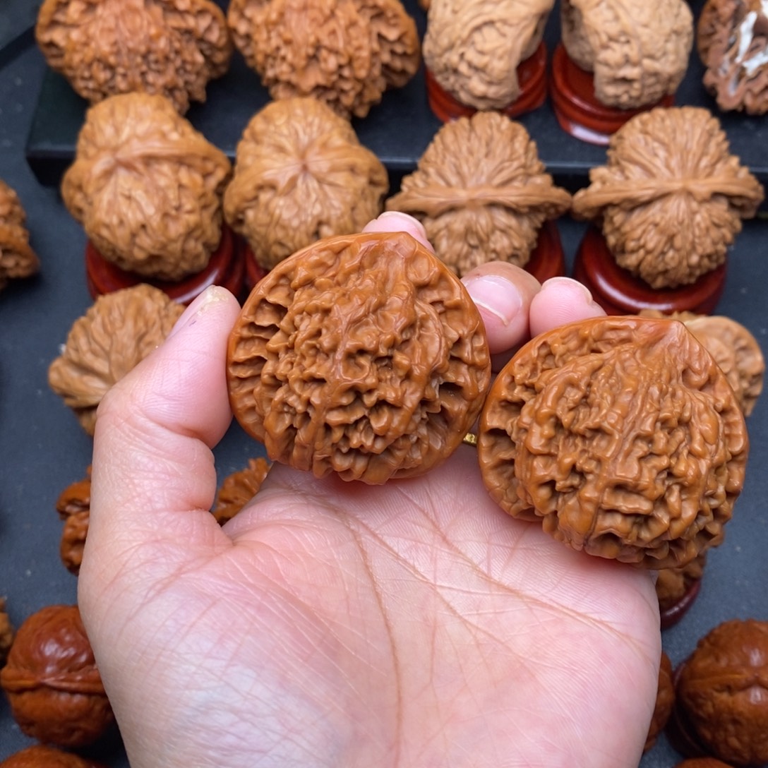 文玩核桃把件43官帽练手对强迫症勿拍