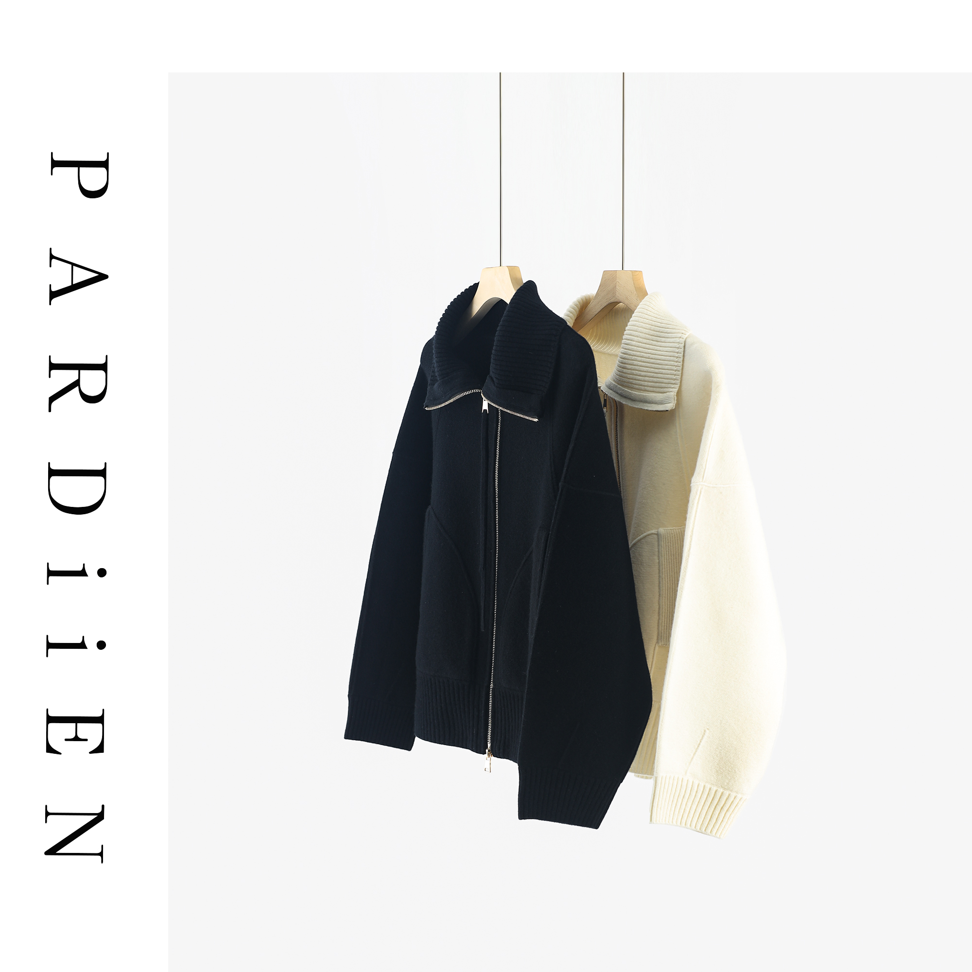 【北总严选】帕迪恩高翻领双开拉链开衫24Q447