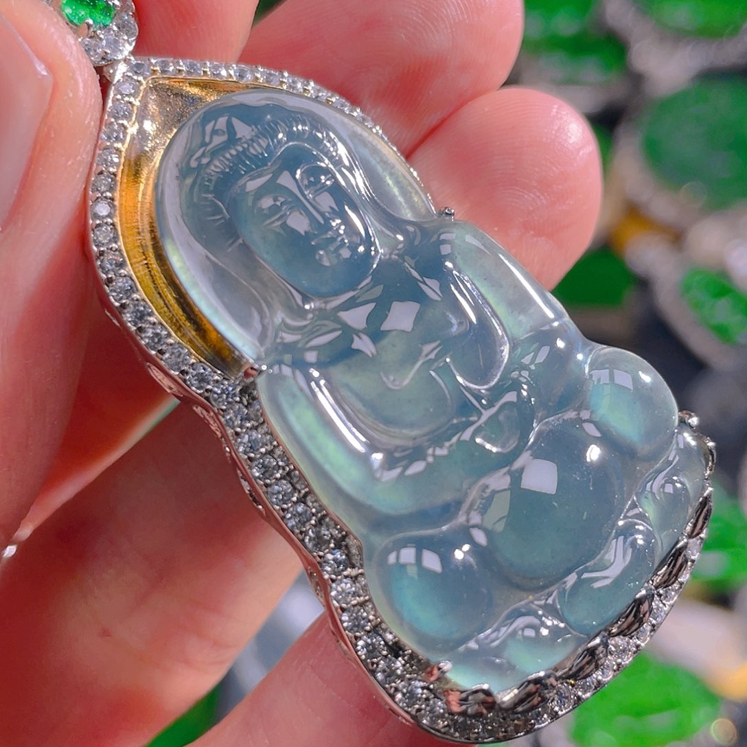 翡翠未镶嵌吊坠(不含链)