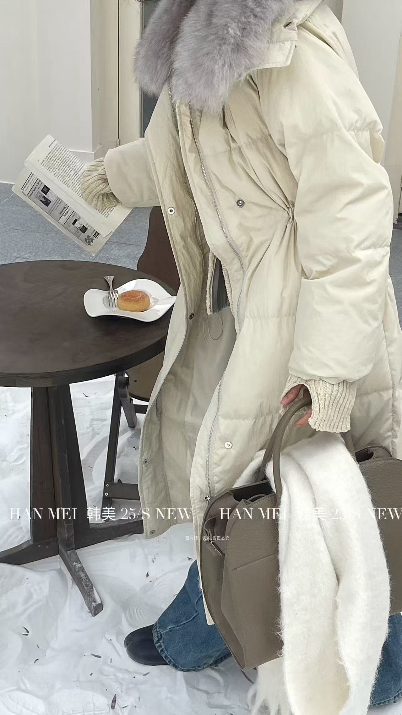 0771《表姐》中长款收腰长款秋冬保暖三防