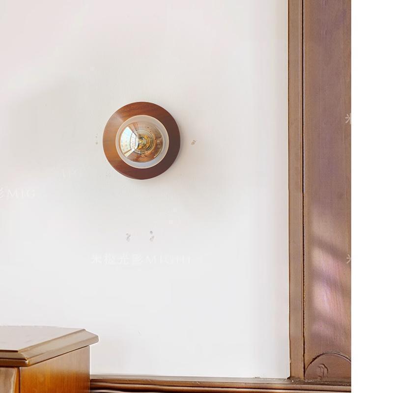 中古壁灯卧室床头灯小众复古日式背景墙灯玄关过道民宿咖啡厅壁灯