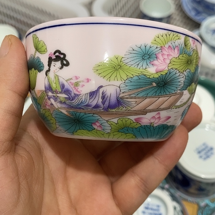 摆件陶景德镇陶瓷主人杯23444