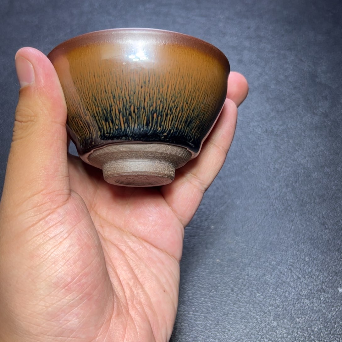 茶盏兔毫建窑建盏主人杯