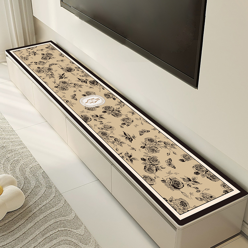 美式电视柜鞋柜2025皮革桌垫防水防烫易打理保护垫餐边柜桌布11