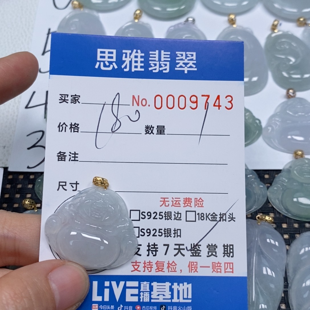 翡翠颈饰未镶嵌天然缅甸翡翠