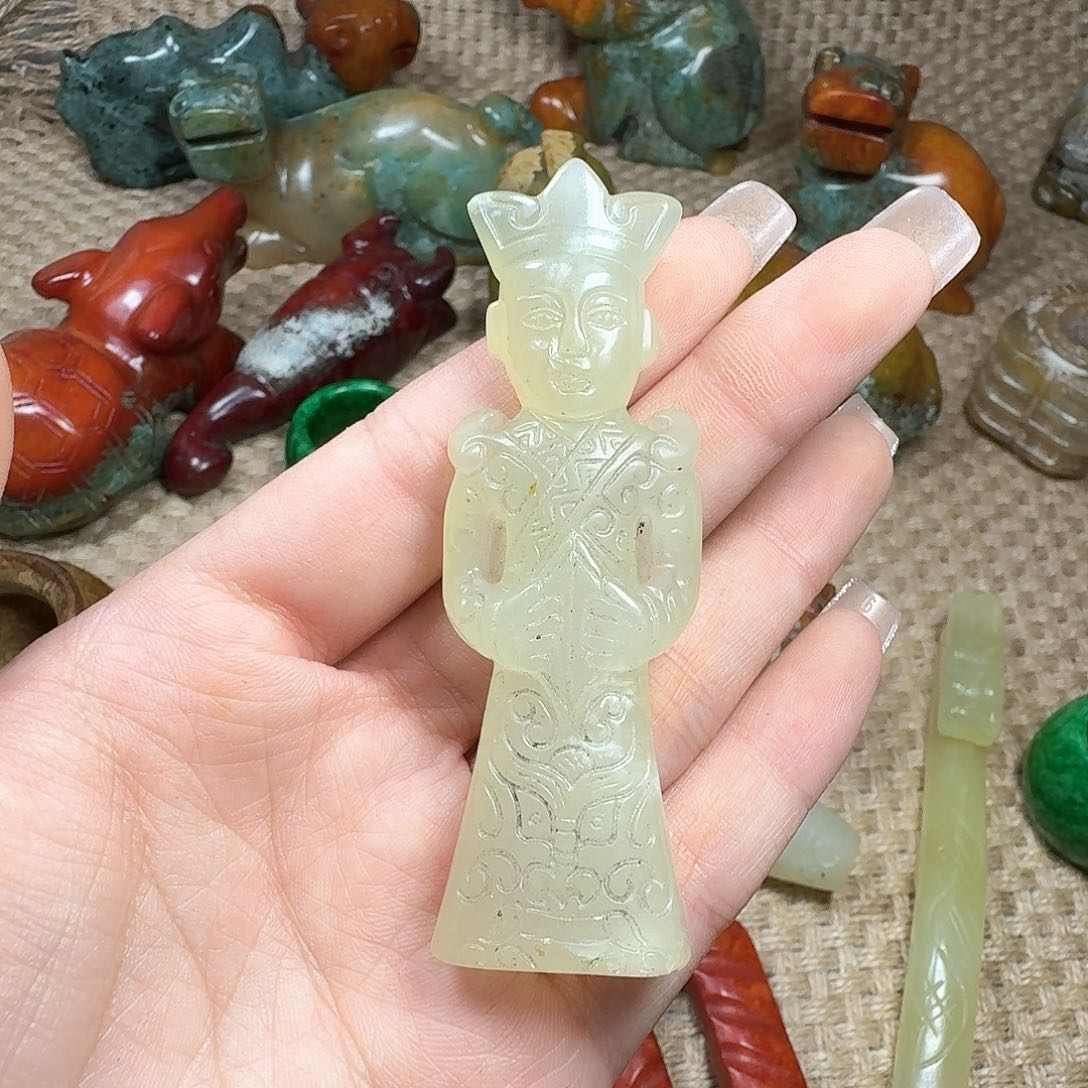 白玉菩提吊坠挂件