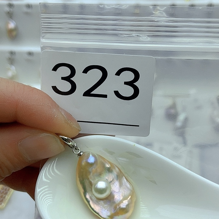 淡水珍珠颈饰银S925镶嵌