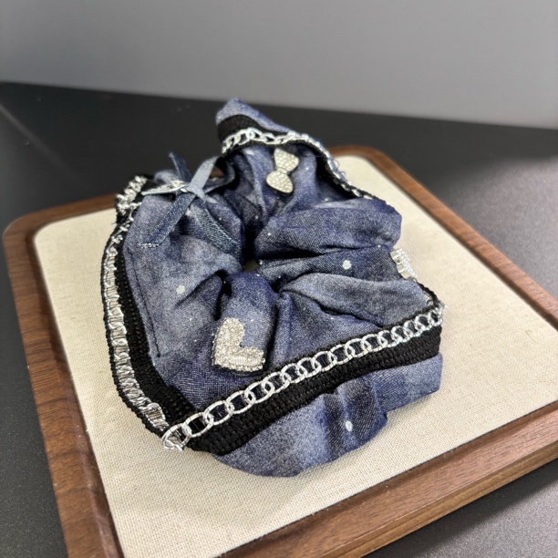 爱心小狗蓝色发圈FQ408