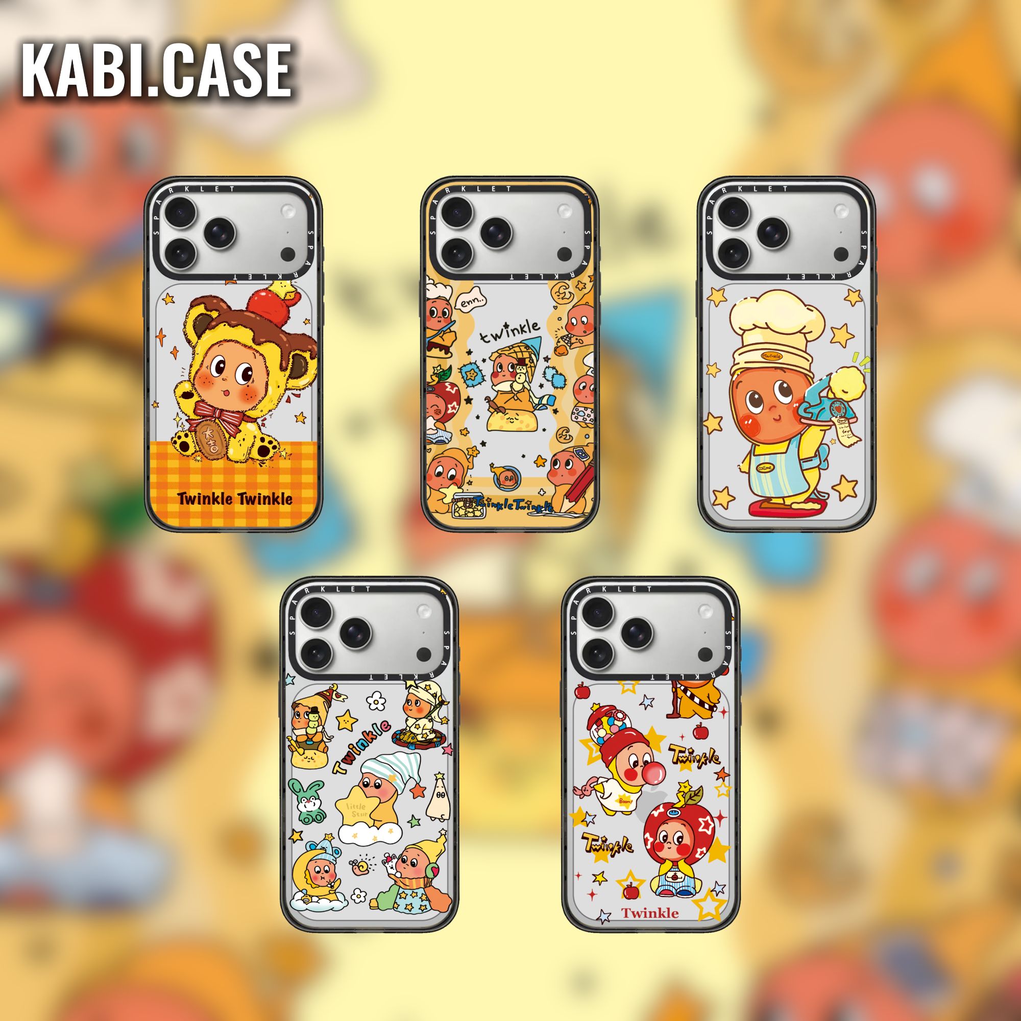 秋冬星星人晶透亚克力iPhone17/16/15/14/13promax适用苹果手机壳