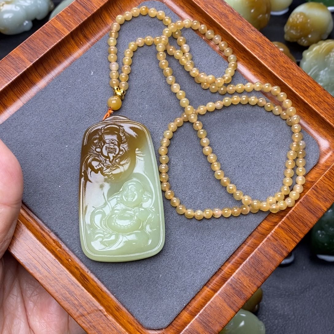 川****和田玉未镶嵌挂件