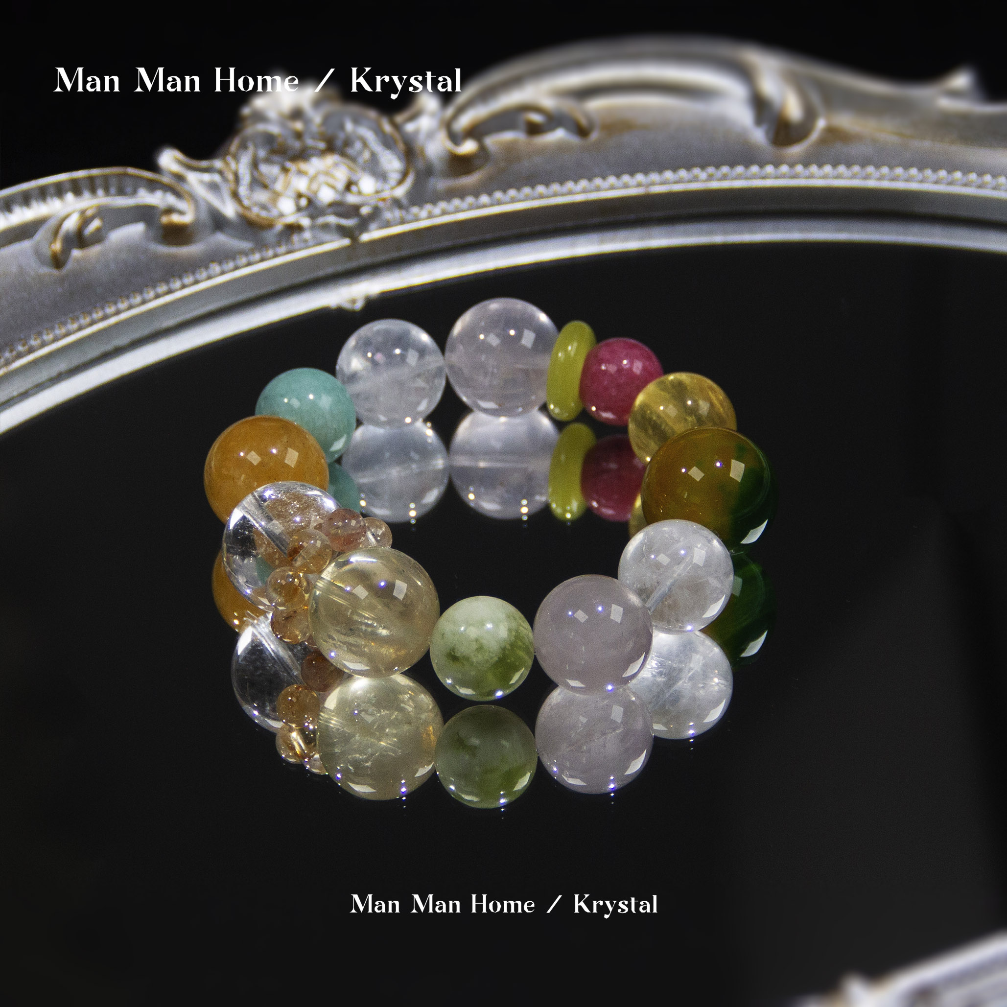 MMJ552【木星引力】岫玉玛瑙天河石蔷薇辉水晶手链多宝多样性发货