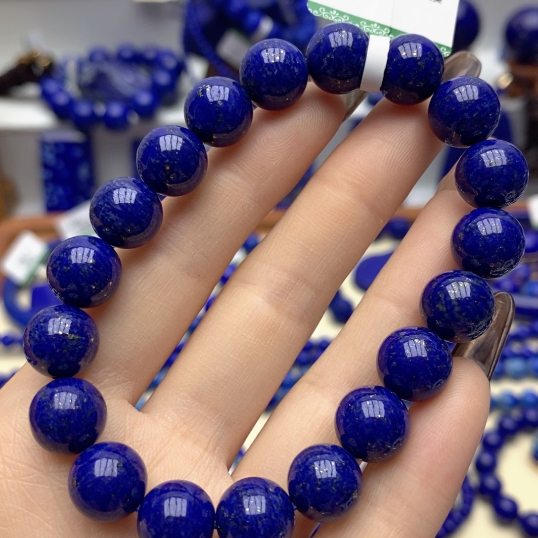 青金石未镶嵌手链10mm