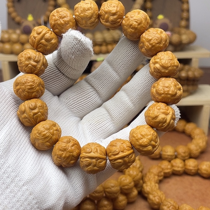 猴头核桃手串 金蟾