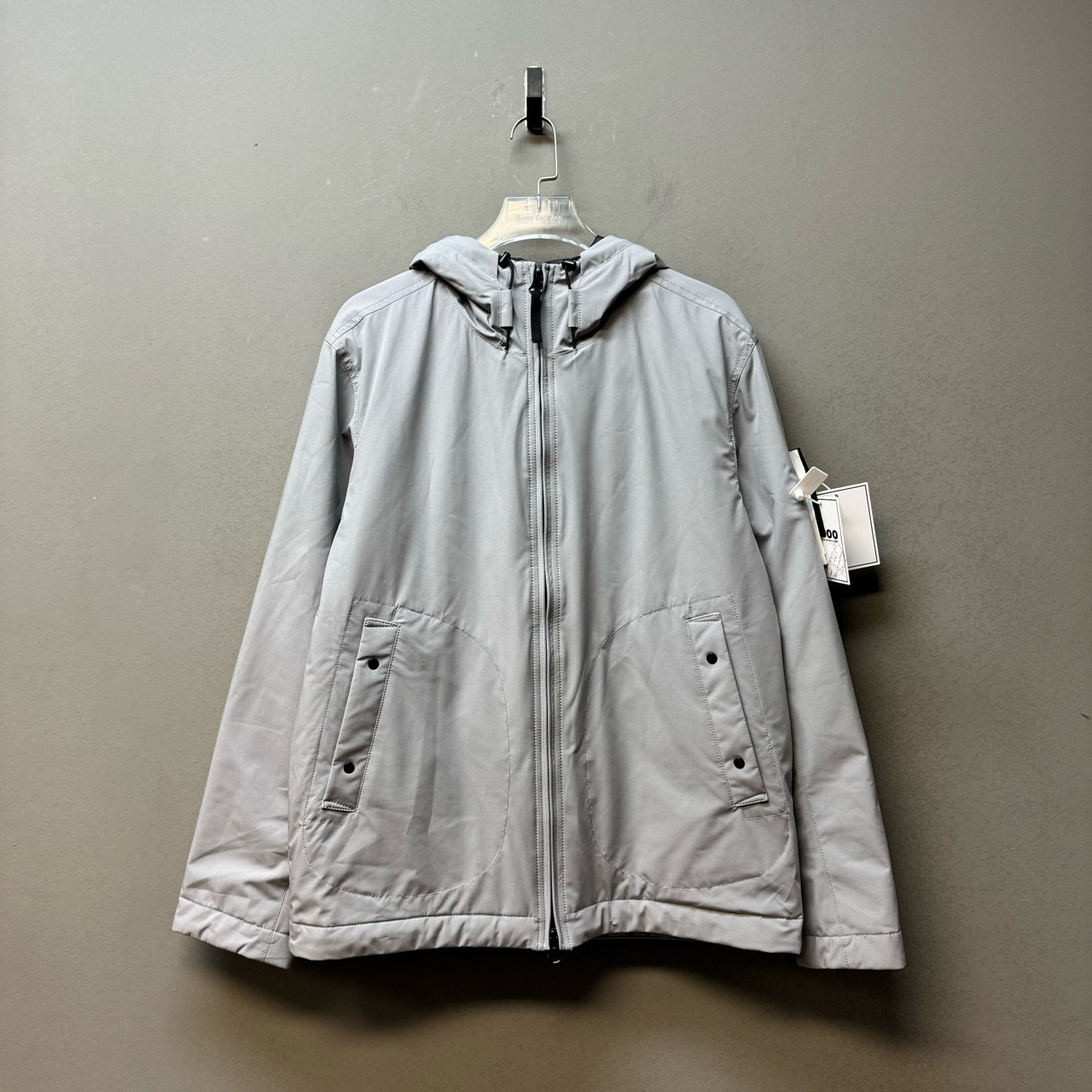 Stone island 石头岛/04111/24P棉连帽棉服外套 全新L码 珍珠灰