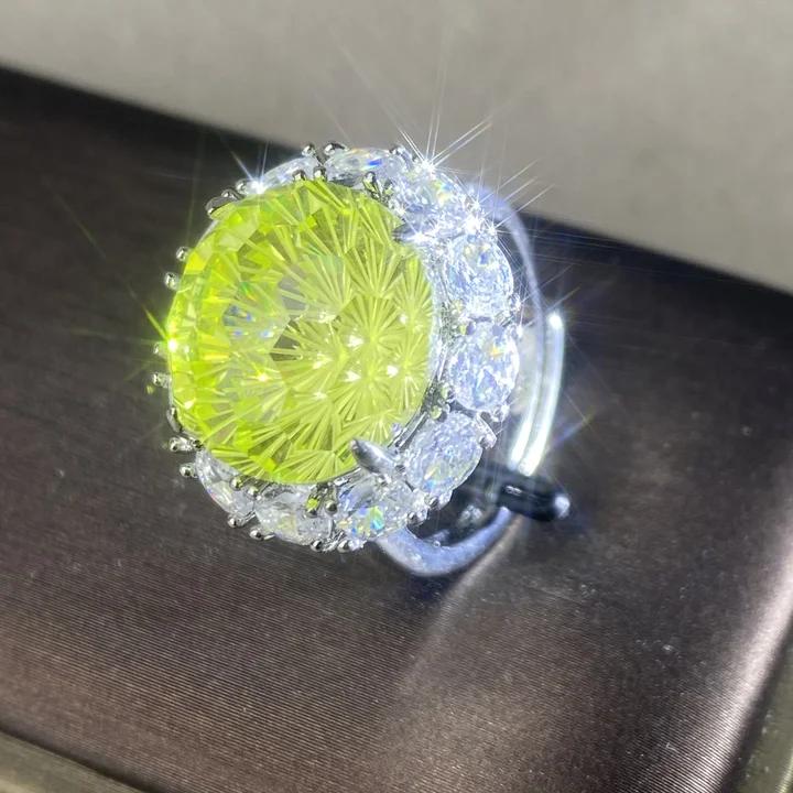 5866【戒指】轻奢精品白金色女士戒指