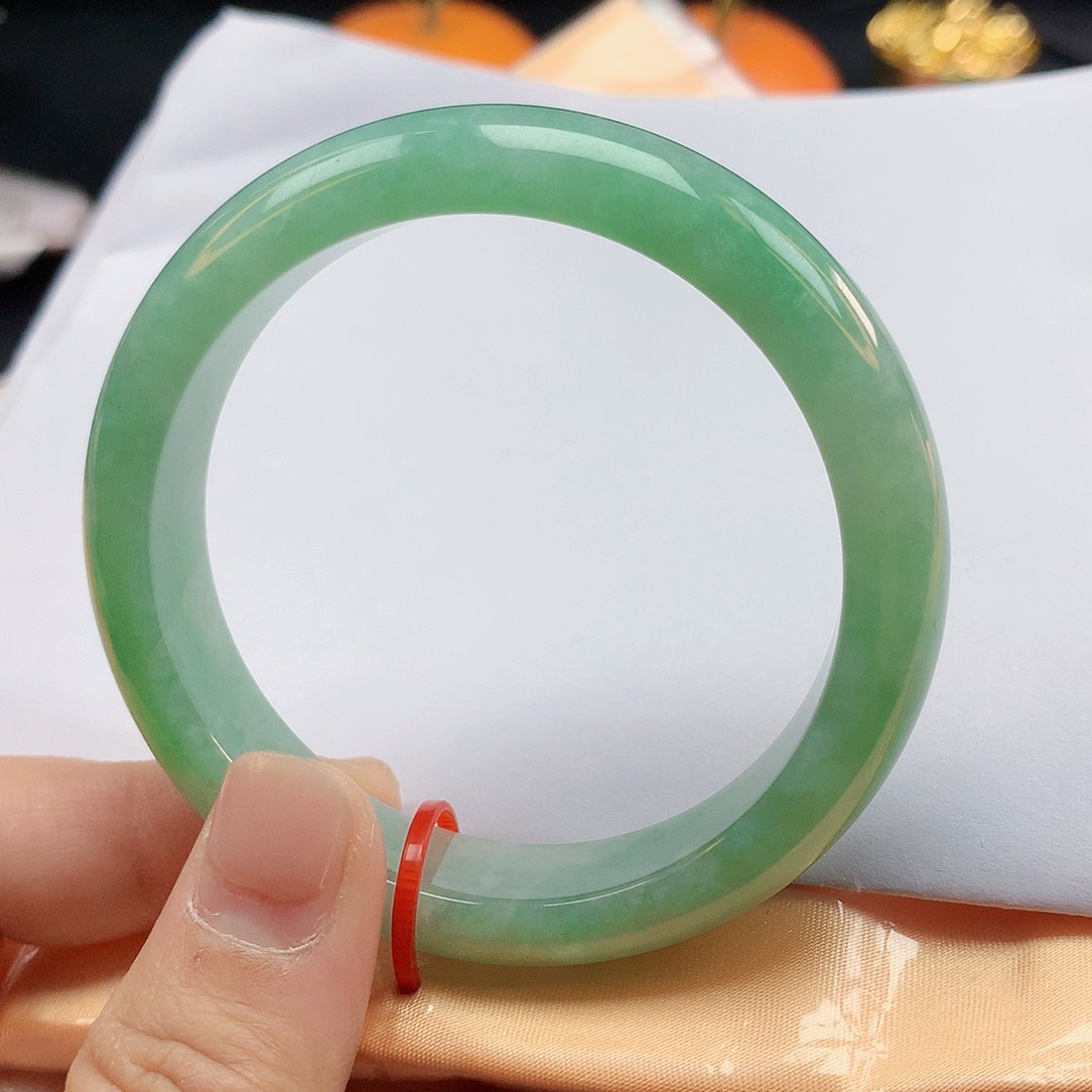 翡翠手镯未镶嵌54圈600123