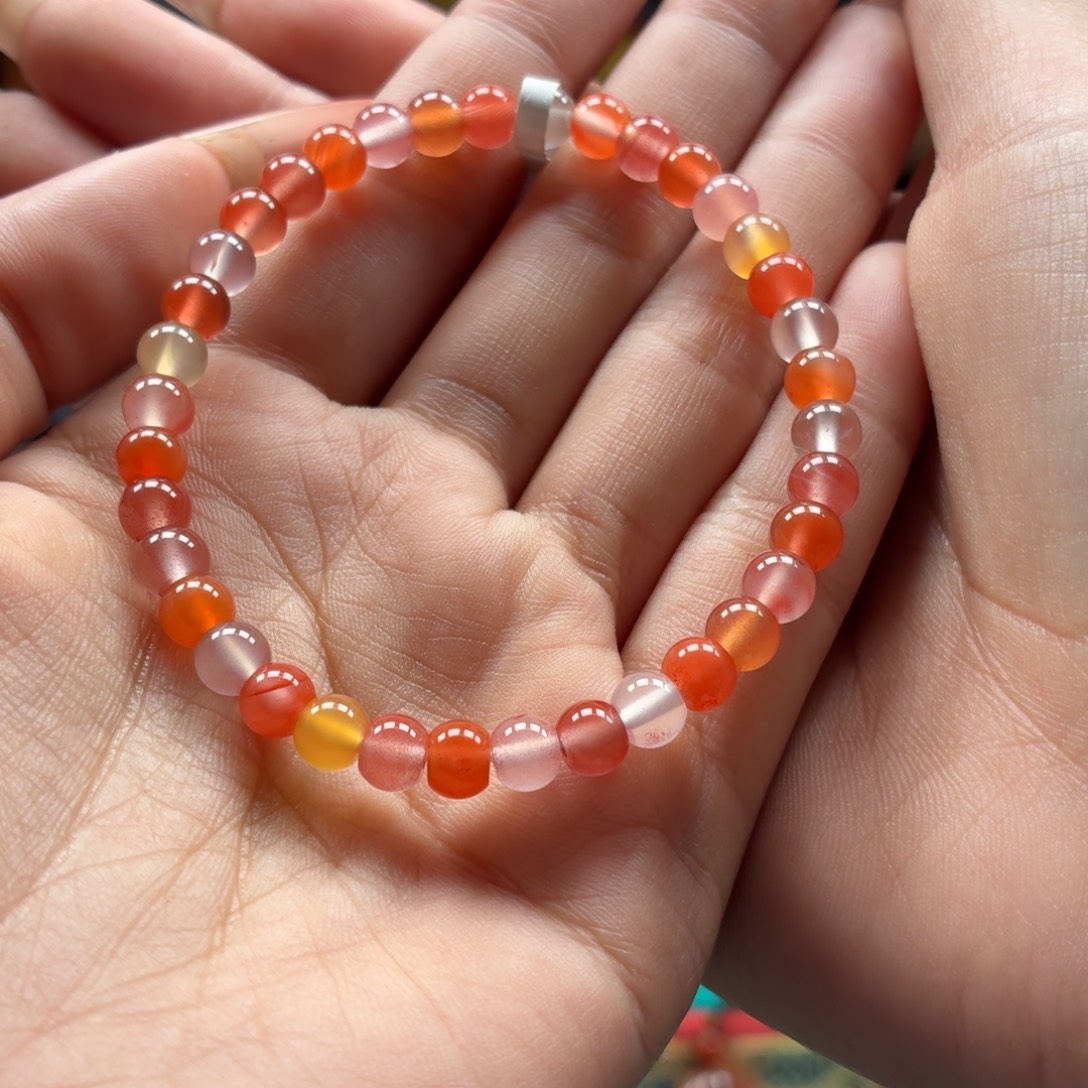 南红玛瑙未镶嵌手串原矿保山南红杨柳多宝手串卡5+