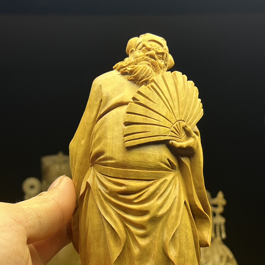 印度老山檀香创意纯手工雕刻钟馗