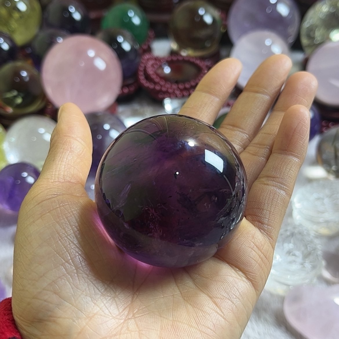 【闪购商品】水晶摆件球未镶嵌