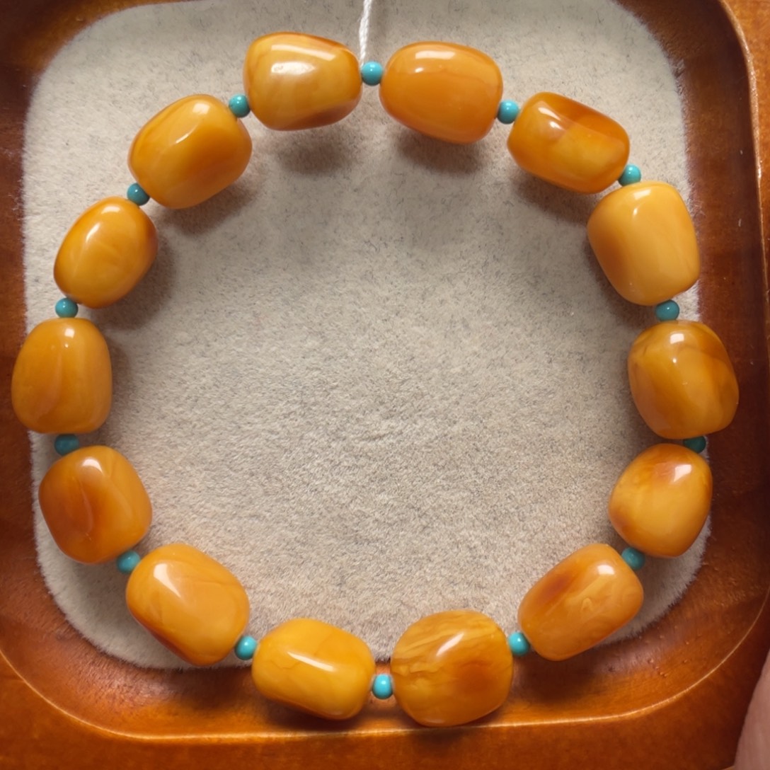 蜜蜡未镶嵌手串蜜蜡