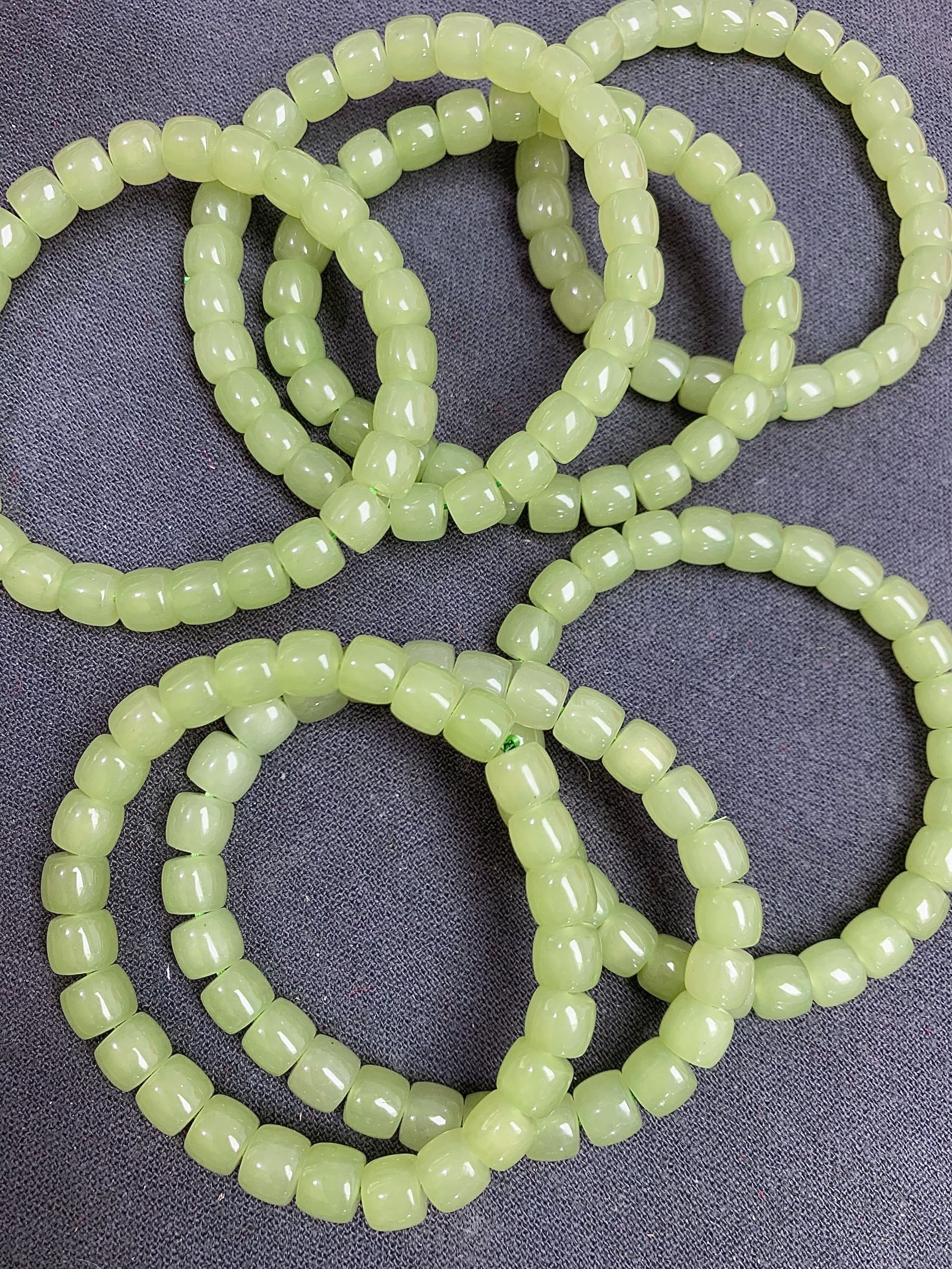 A粉丝专享 若羌青黄晴水直切8mm珠串