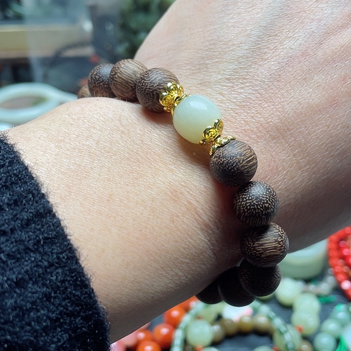 和田玉手链未镶嵌