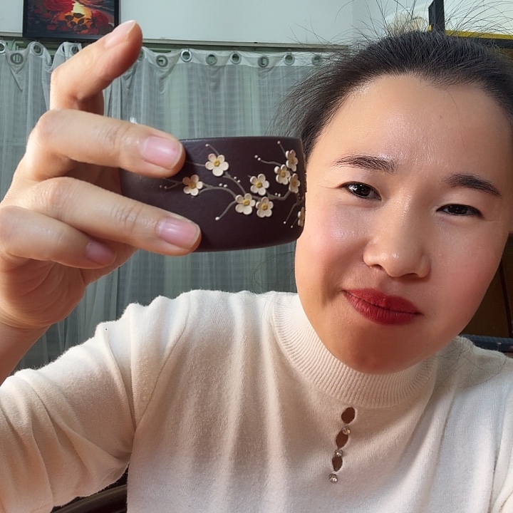 奔***紫泥泥泥绘杯100cc