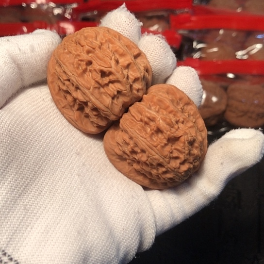 把件文玩核桃白狮子40