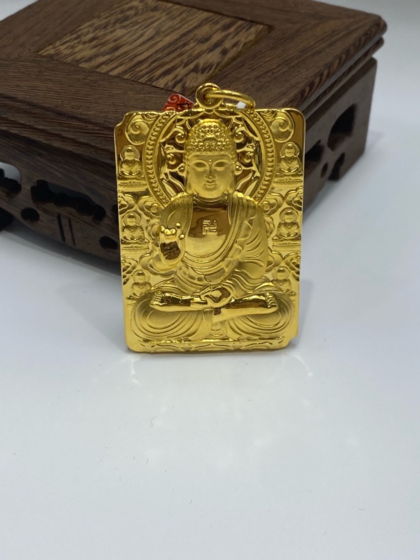 坠链均足银 足银吊坠 古法八大佛千手观音菩萨吊坠百搭款精美复古