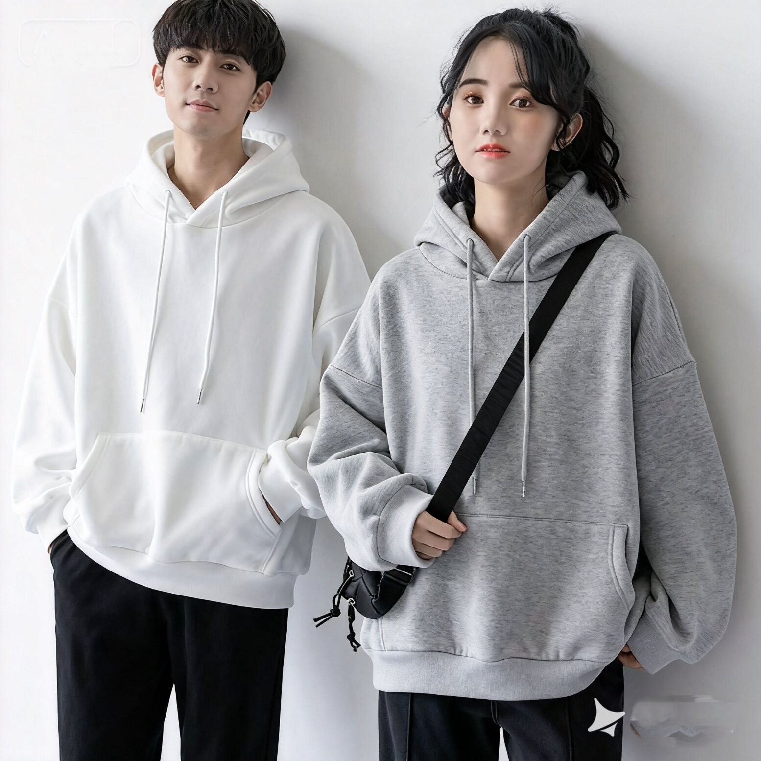 FEIJI/斐即【加厚帽衫】秋冬加厚新疆棉卫衣男女同款连帽宽松加绒