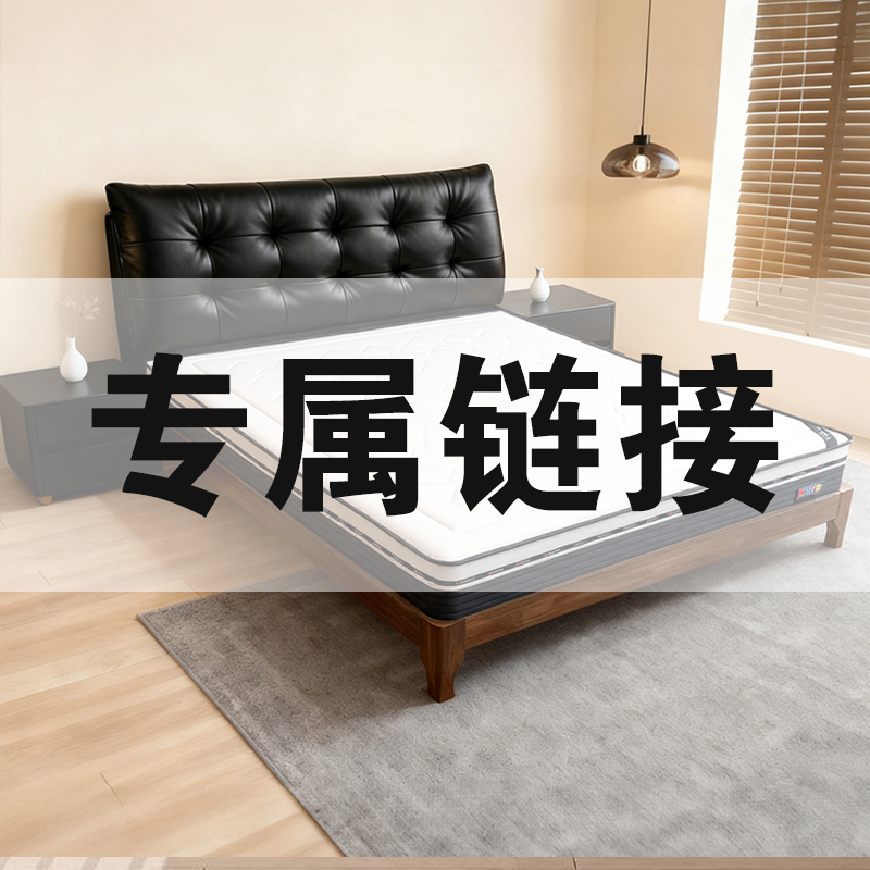 专属专拍链接【劳伦斯云朵】真皮床主卧简约床极简实木软包意式
