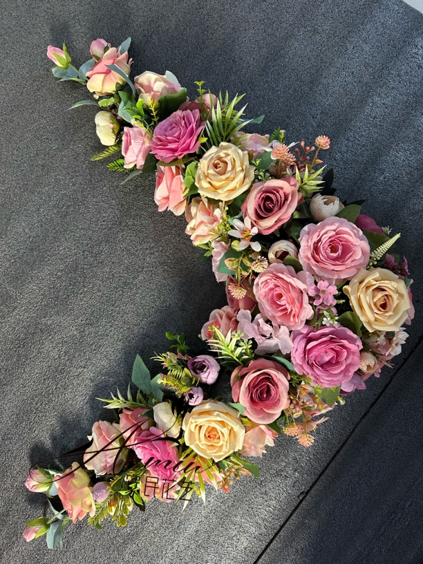 用于婚房布置 婚庆装饰 仿真花 角花