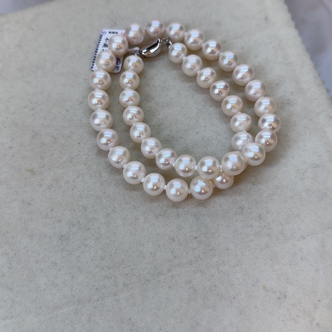 淡水珍珠项链银S925镶嵌