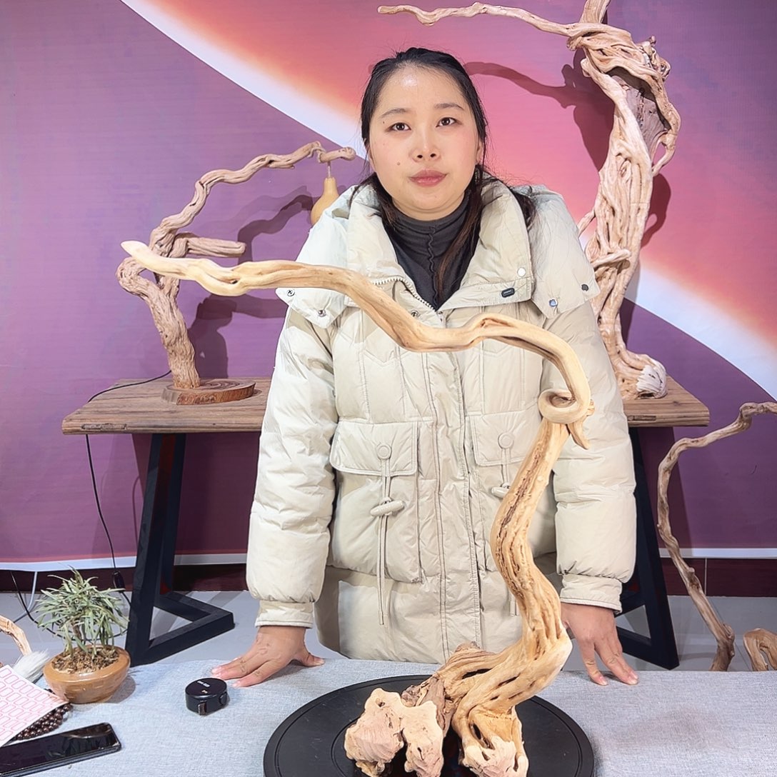 啡***梵木天然杜鹃根根艺摆件