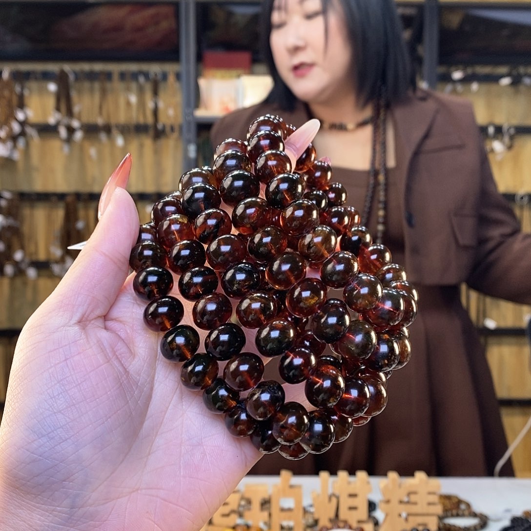 琥珀裸石未镶嵌13m血珀