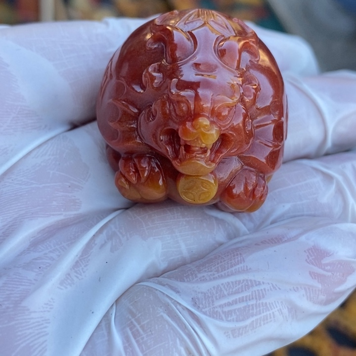 石英质玉（黄龙玉）未镶嵌挂件