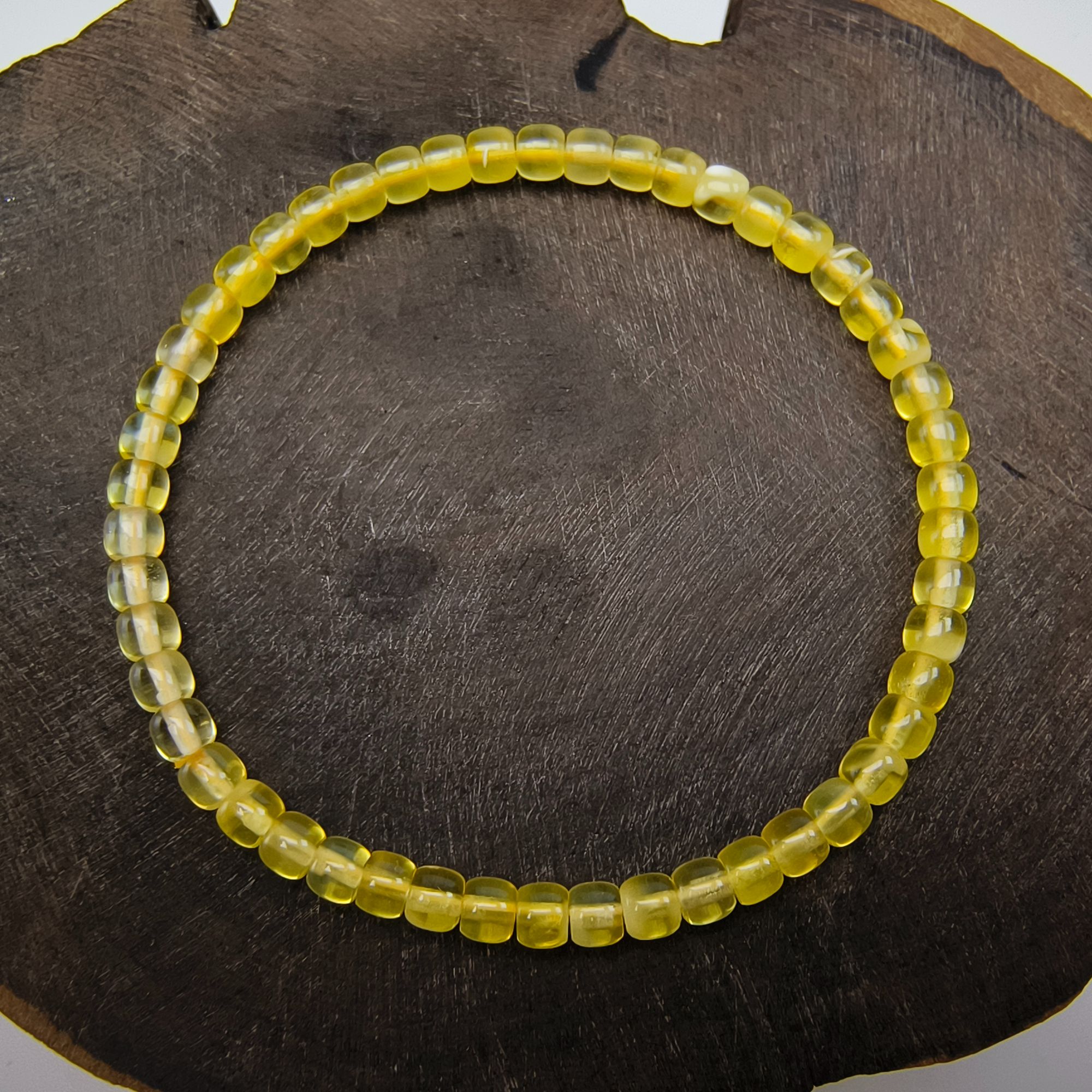 原矿天然琥珀老型手链手串4MM