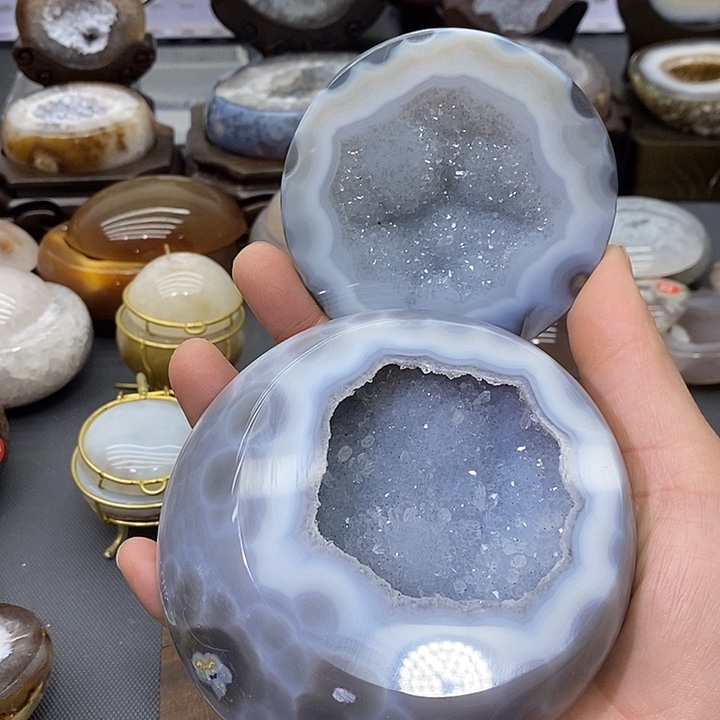 未镶嵌摆件紫晶聚宝盆