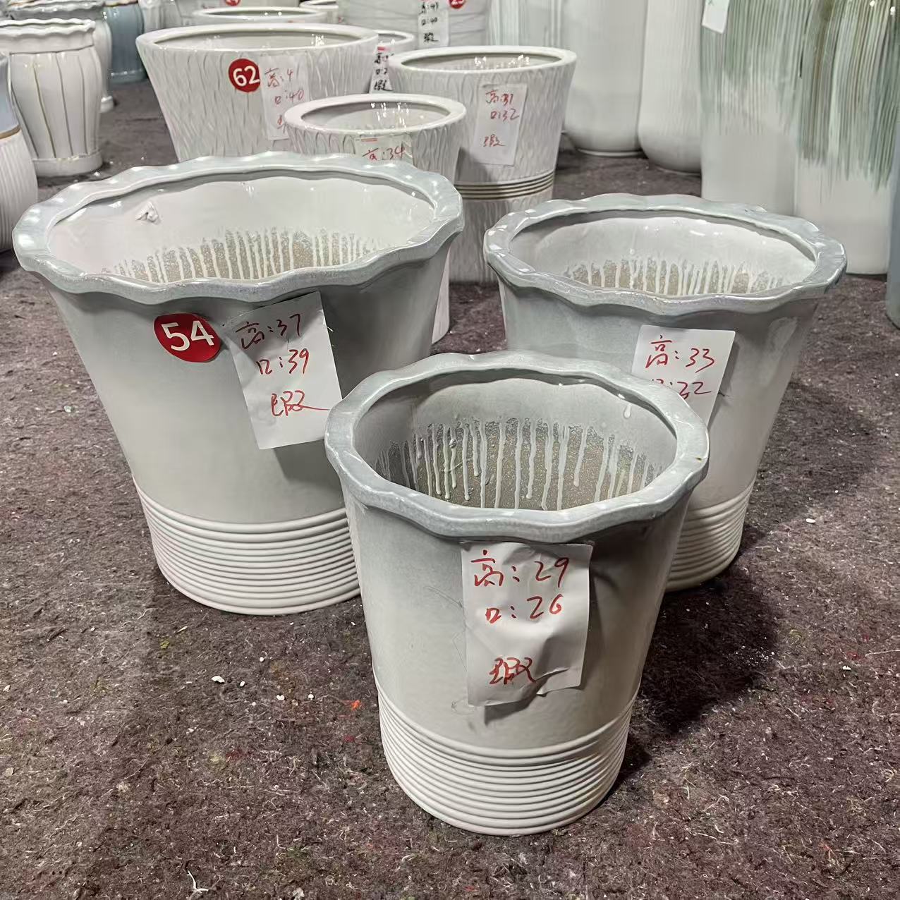 家用大口径北欧风格花盆适合发财树绿萝君子兰等盆栽