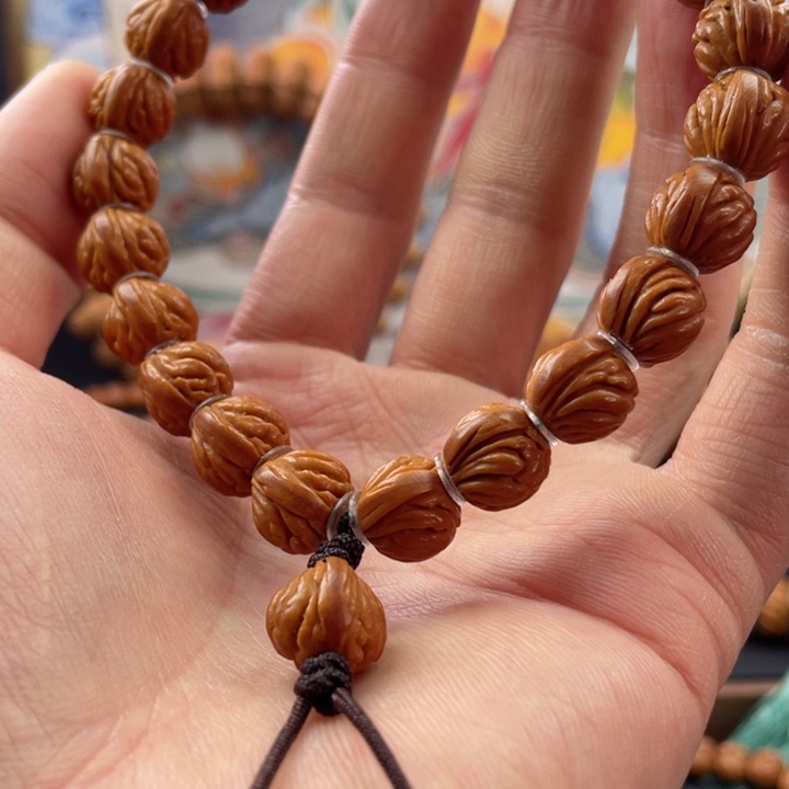 桃核手串12火麒麟手串