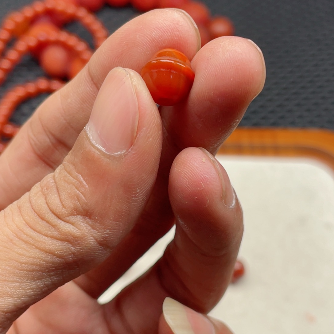 南红玛瑙未镶嵌铃铛珠10mm