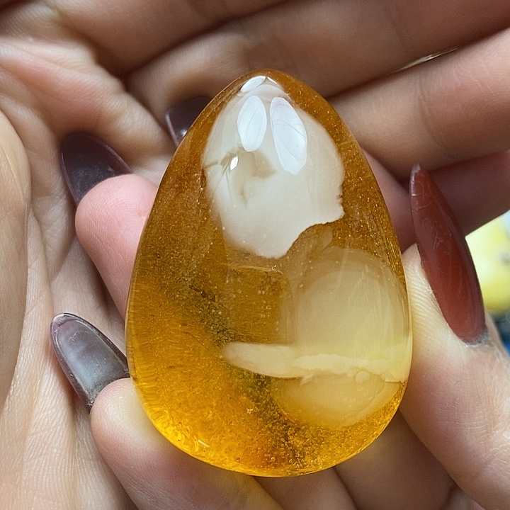 琥珀颈饰未镶嵌吊坠